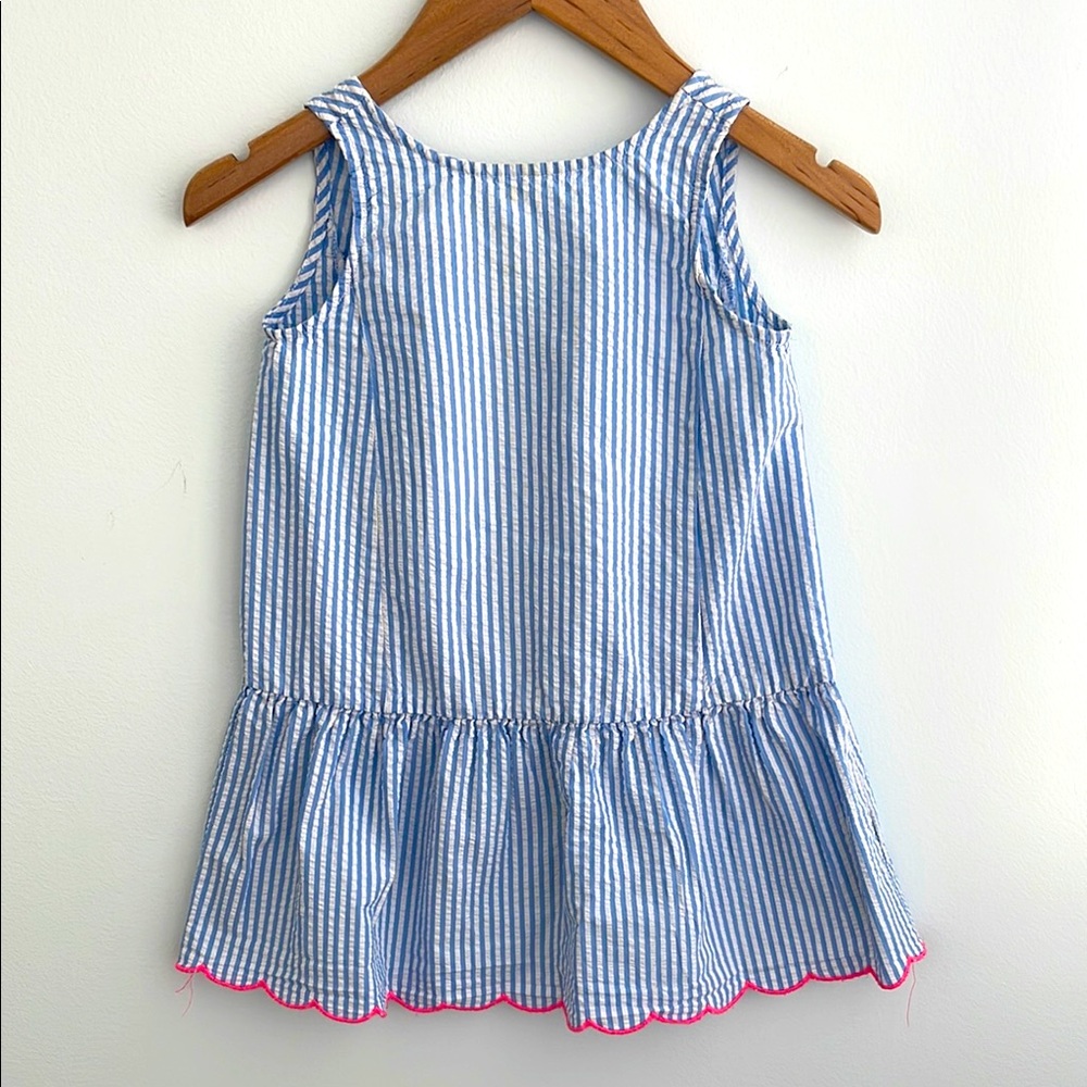 Crew cuts seersucker dress